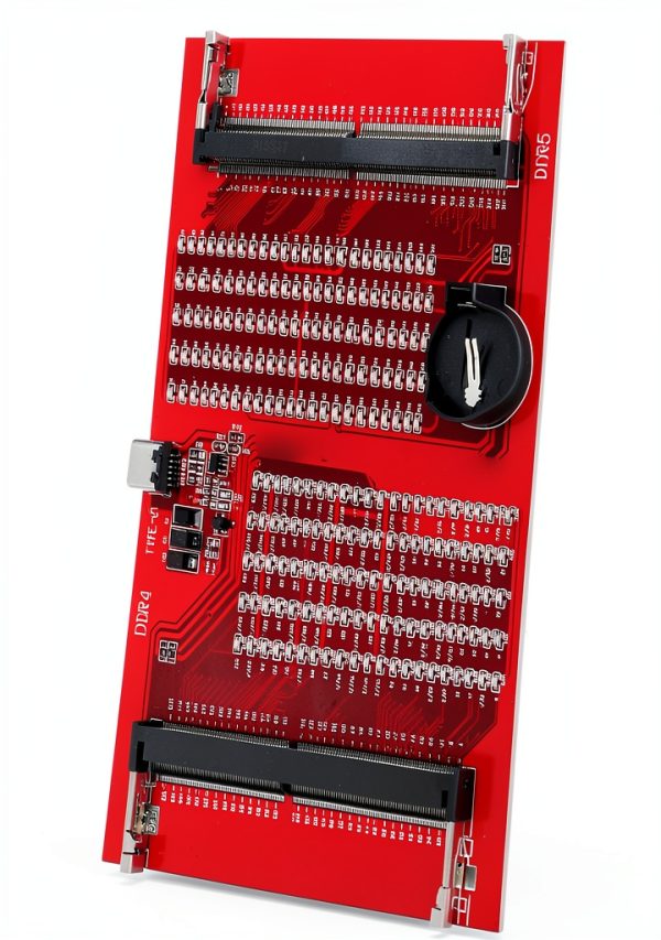 WALFRONT DDR5 DDR4 Memory Tester Red Rectangular PCB 7.87x4.33in-7
