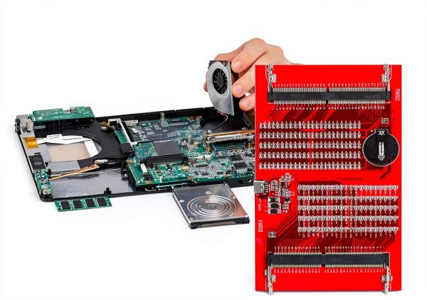 WALFRONT DDR5 DDR4 Memory Tester Red Rectangular PCB 7.87x4.33in-1