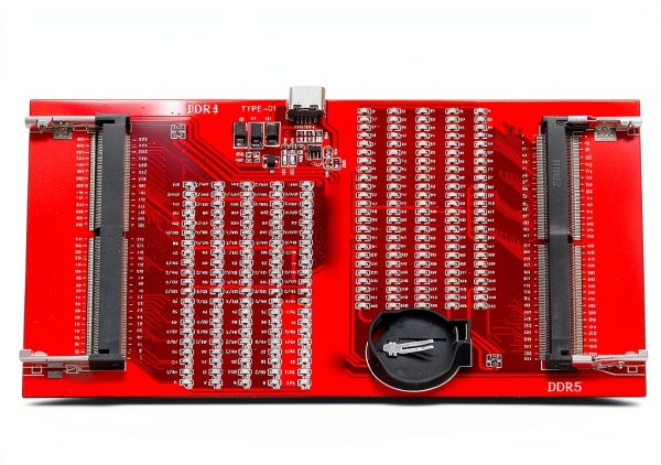 WALFRONT DDR5 DDR4 Memory Tester Red Rectangular PCB 7.87x4.33in-8