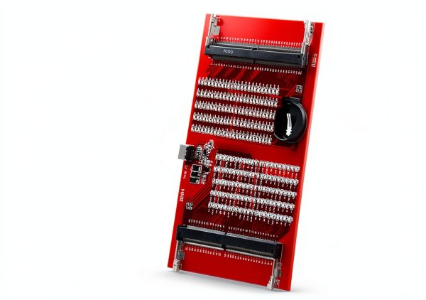 WALFRONT DDR5 DDR4 Memory Tester Red Rectangular PCB 7.87x4.33in-2