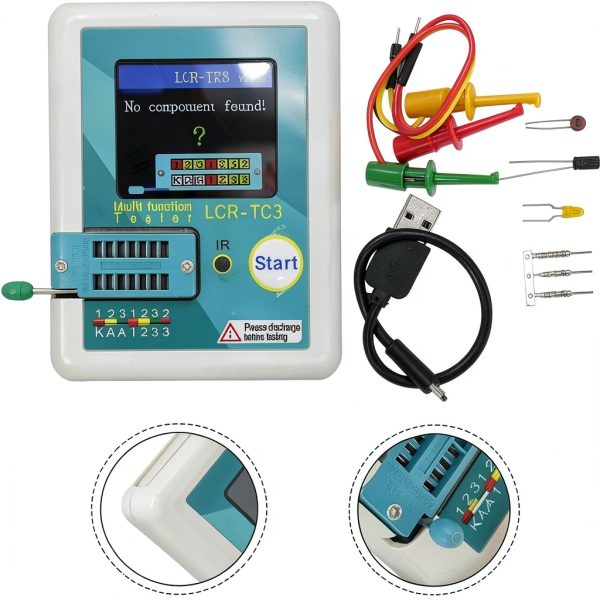 TC3 Transistor Tester by YobiLife Portable Analyzer with Infrared-1