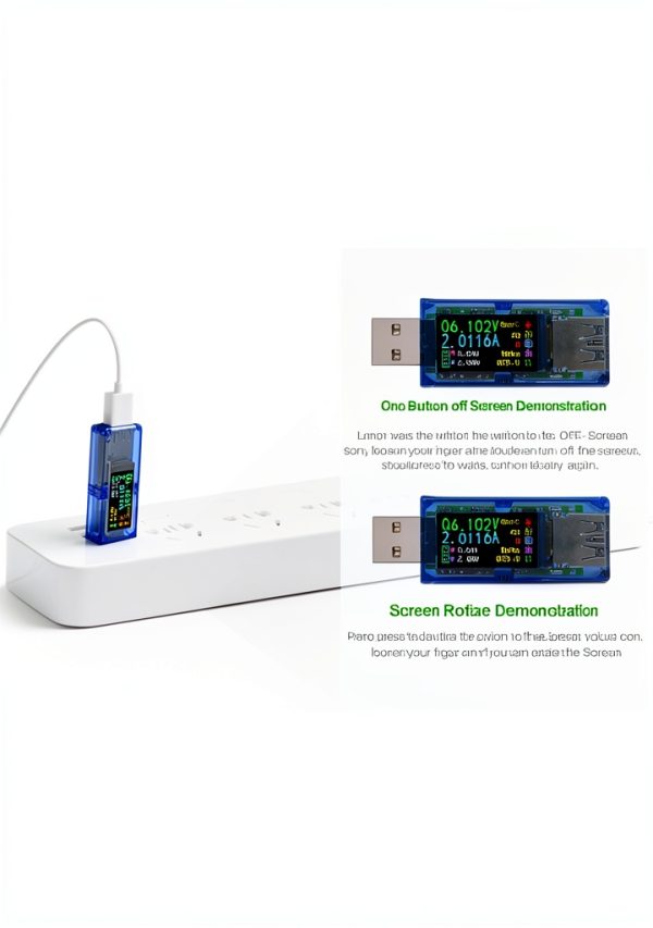 AVHzY USB Multimeter 0.96‑inch IPS LCD, 3C Test & Power‑Off Storage-6
